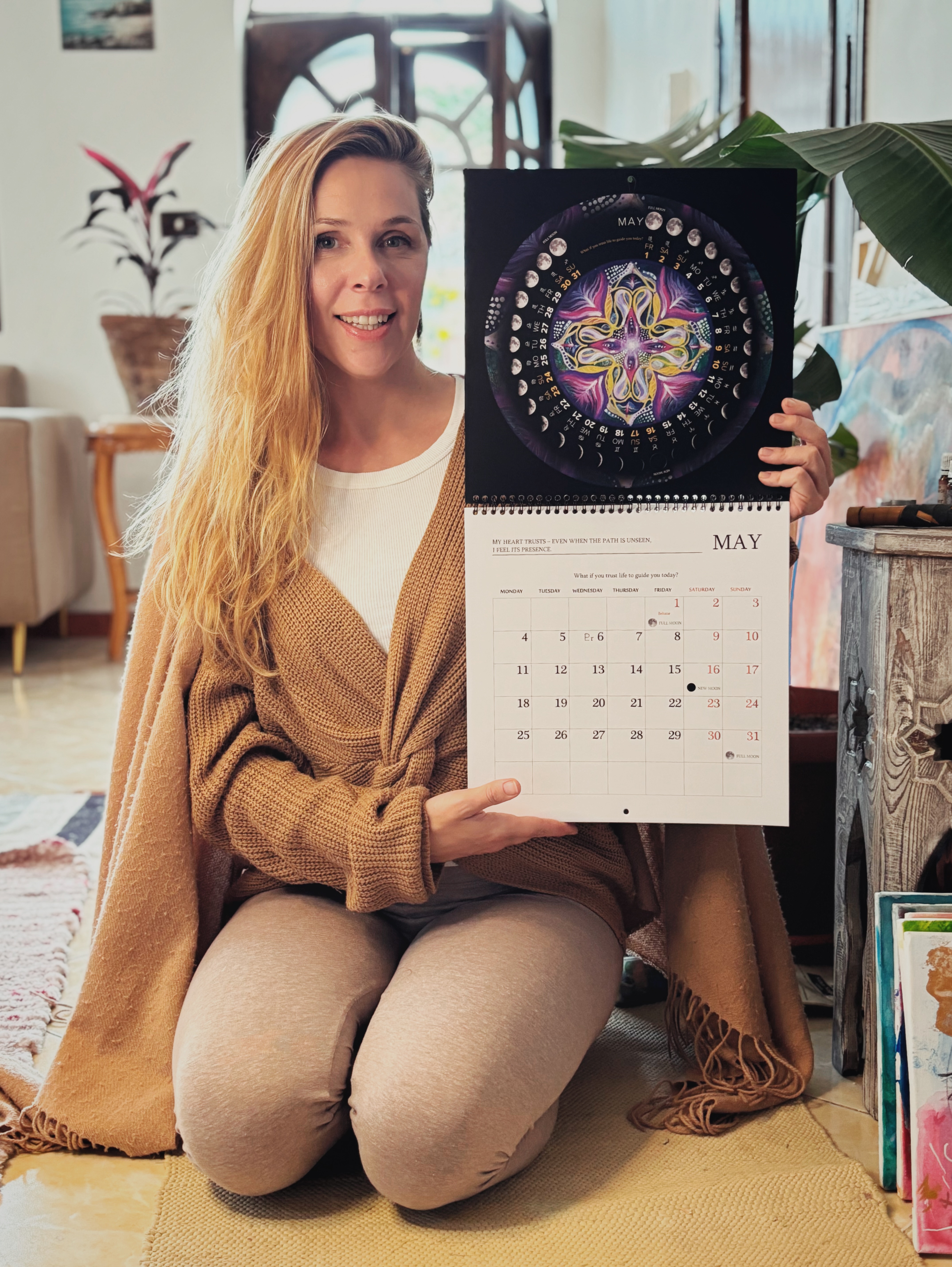 May mandala and calendar spread